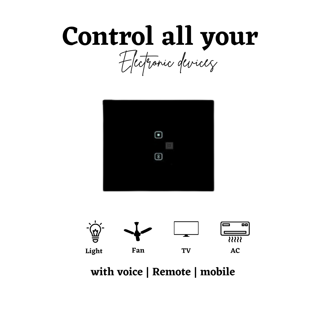 Suitch on 2 module smart touch switch