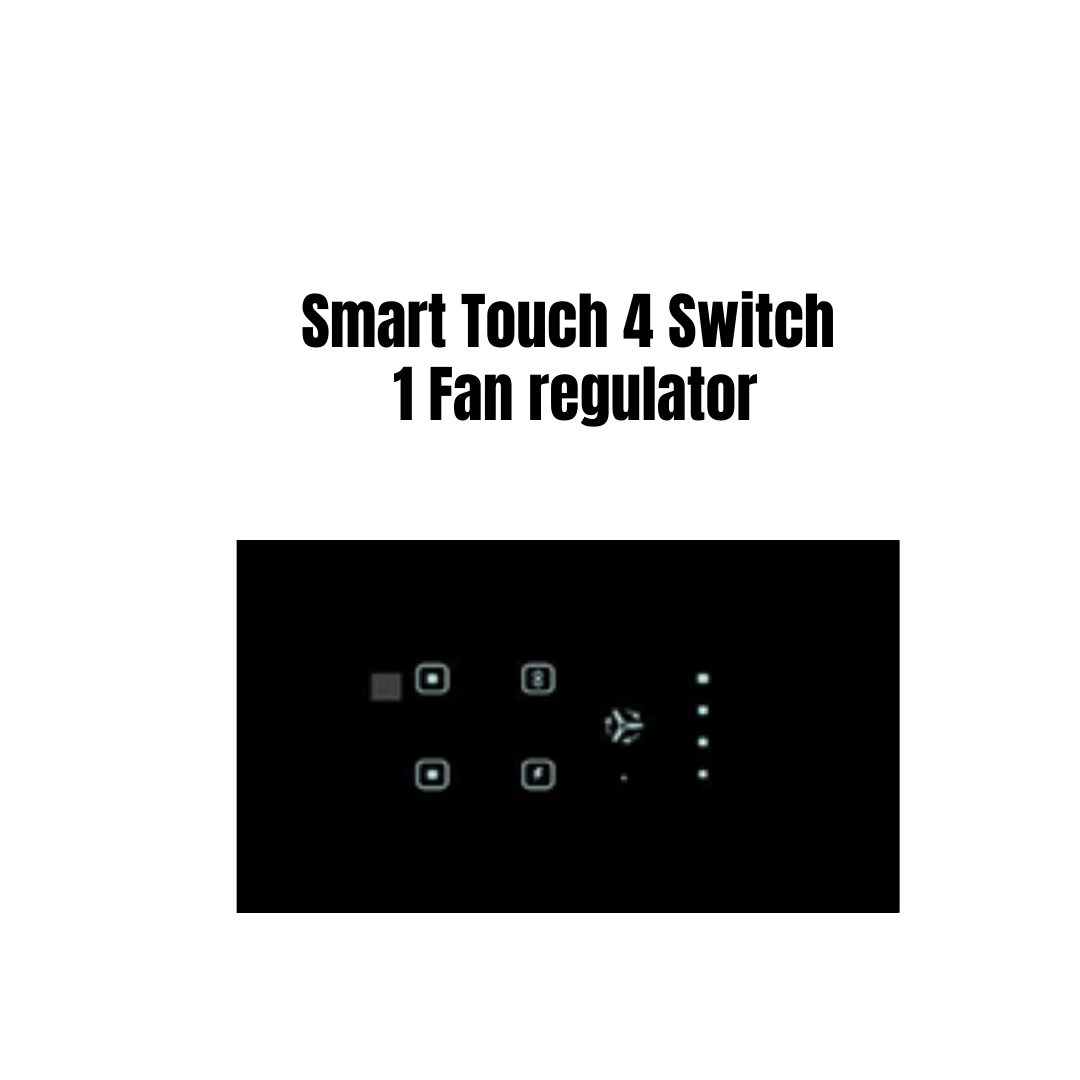 Best 4 module smart touch switch with fan