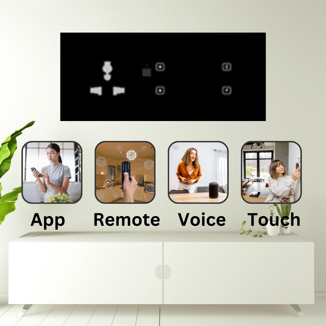 6 module smart switch board  automation india